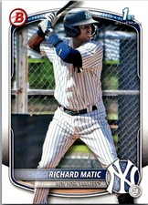 2025 Bowman Prospects Richard Matic New York Yankees #BP-71
