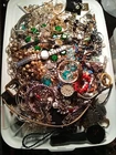 Vintage Junkshore Lot Costume Jewelry Watches Bracelets Chains Knick Knacks