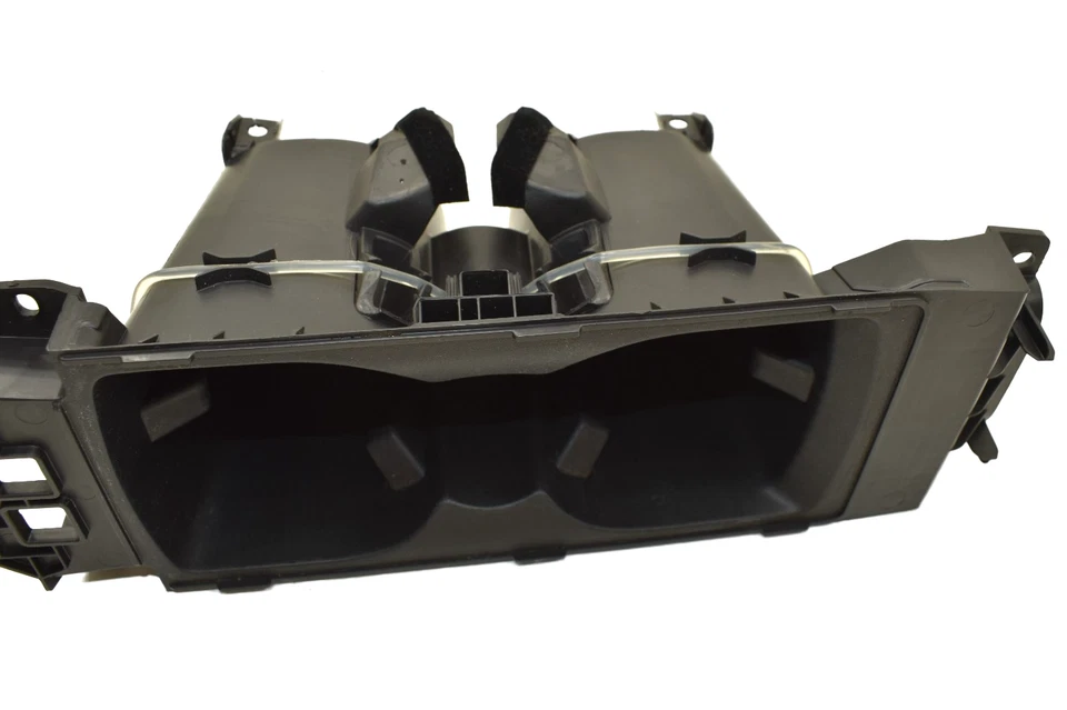 2015-2018 Ford Focus OEM console central frontal copo duplo porta-bebidas unidade preta - Imagem 4 de 4