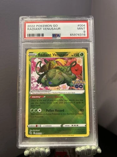 PSA 9 Radiant Venusaur Holo 004/078 Pokémon GO English