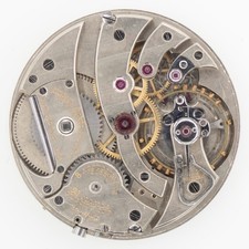 Agassiz 38.6 x 7.1 mm 21-Jewel 8-Adj Antique Pocket Watch Movement, Runs a Bit