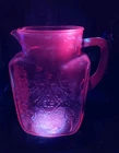 Vintage Selenium FEDERAL GLASS CO. MADRID  PINK PITCHER 60 OZ  8" Tall