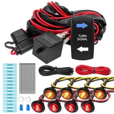 UTV Turn Signal Kit with Turn Signal Rocker Switch, ATV Street Legal Kit Comp...