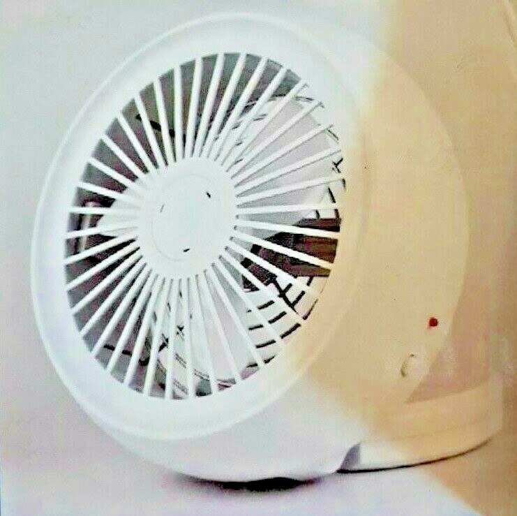 Heller 10cm High Velocity 1 Speed Mini Metal Office Desk/Table Fan w