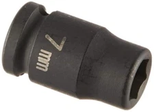 Grey Pneumatic 907MG 1/4" Drive x 7mm Magnetic Standard Socket