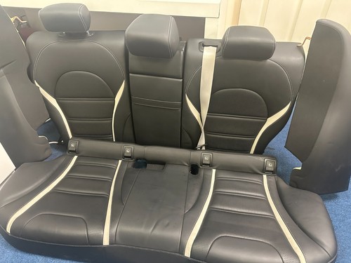 MERCEDES C-CLASS C63S AMG W205 REAR SEAT BENCH COMPLETE ASSEMBLY - Picture 2 of 7