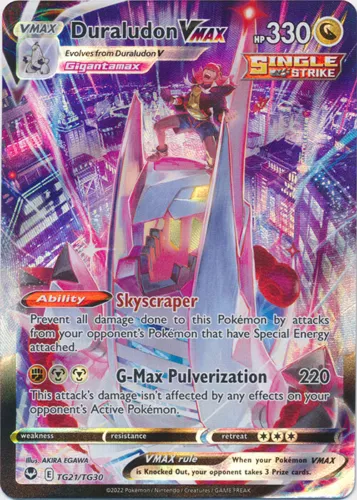 Duraludon VMAX - TG21/TG30 Ultra Rare Silver Tempest NM Pokemon TCG