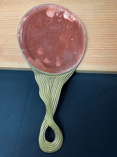 Vintage Brass Hand Mirror Deco/Nouveau Nude - Picture 5 of 7