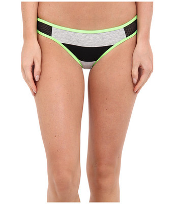 HURLEY TOMBOY STRIPE HIPSTER BIKINI SWIM BOTTOM GREEN BLACK GIRLS SZ 14 NEW! $45