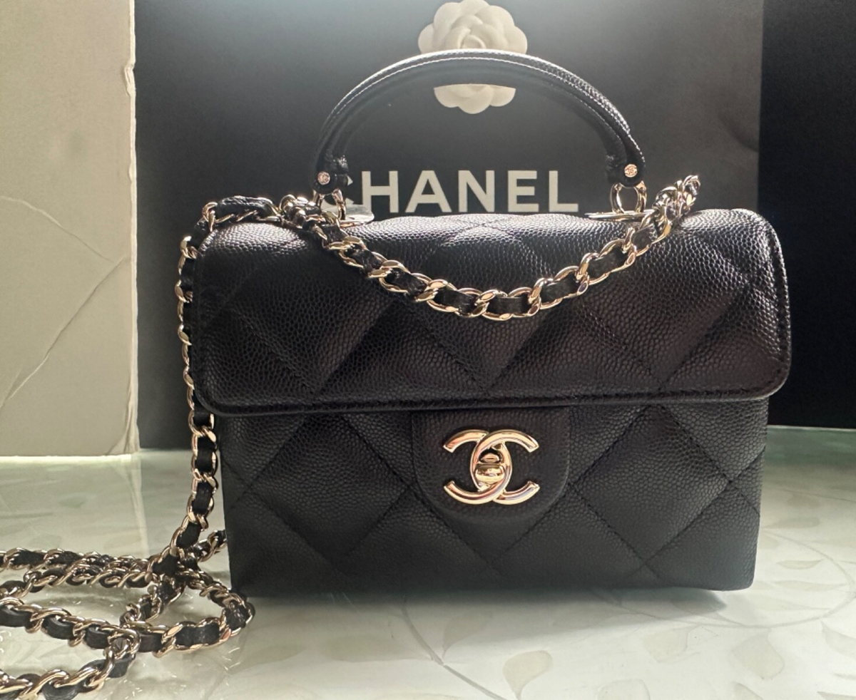 Chanel ミニキャビアバッグ Chanel Black Caviar & Lambskin Affinity Backpack HB5732 | Xupes