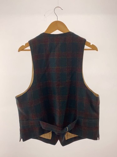 RRL Ralph Lauren Wool Check Casual Vest Size L Made in USA Men's good condition - Picture 2 of 3