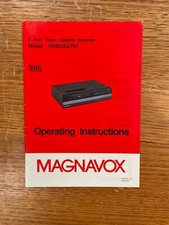 Magnavox Vintage VR9535AT01 VHS VCR Operating Instructions Manual