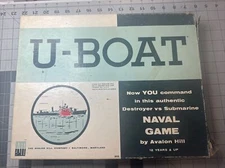 AVALON HILL U-BOAT COMPLETE 1961 VINTAGE Revised Edition