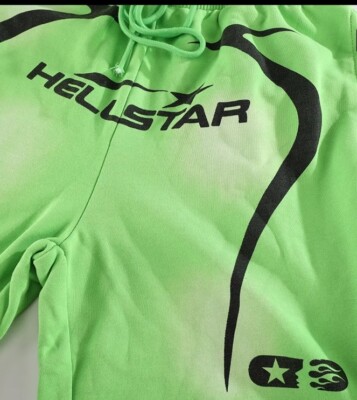 Hellstar Warm Up Shorts Green | eBay