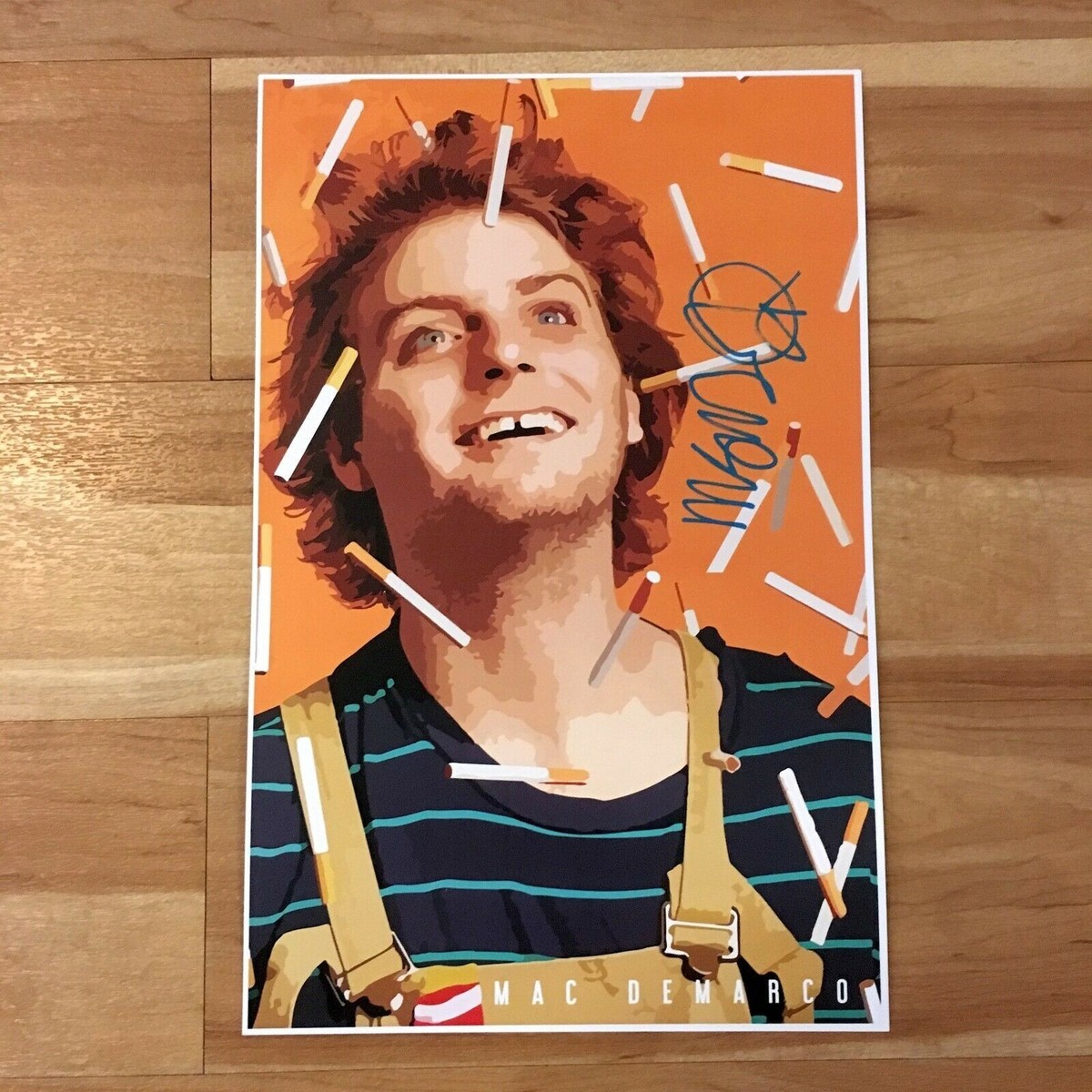Mac Demarco Signed Tour Poster w/ Proof (Indie Music Autograph NOT