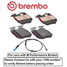 Front Brake Pad Set OE Brembo Ceramic +Sensor for BMW 430i M440i / xDrive / GC