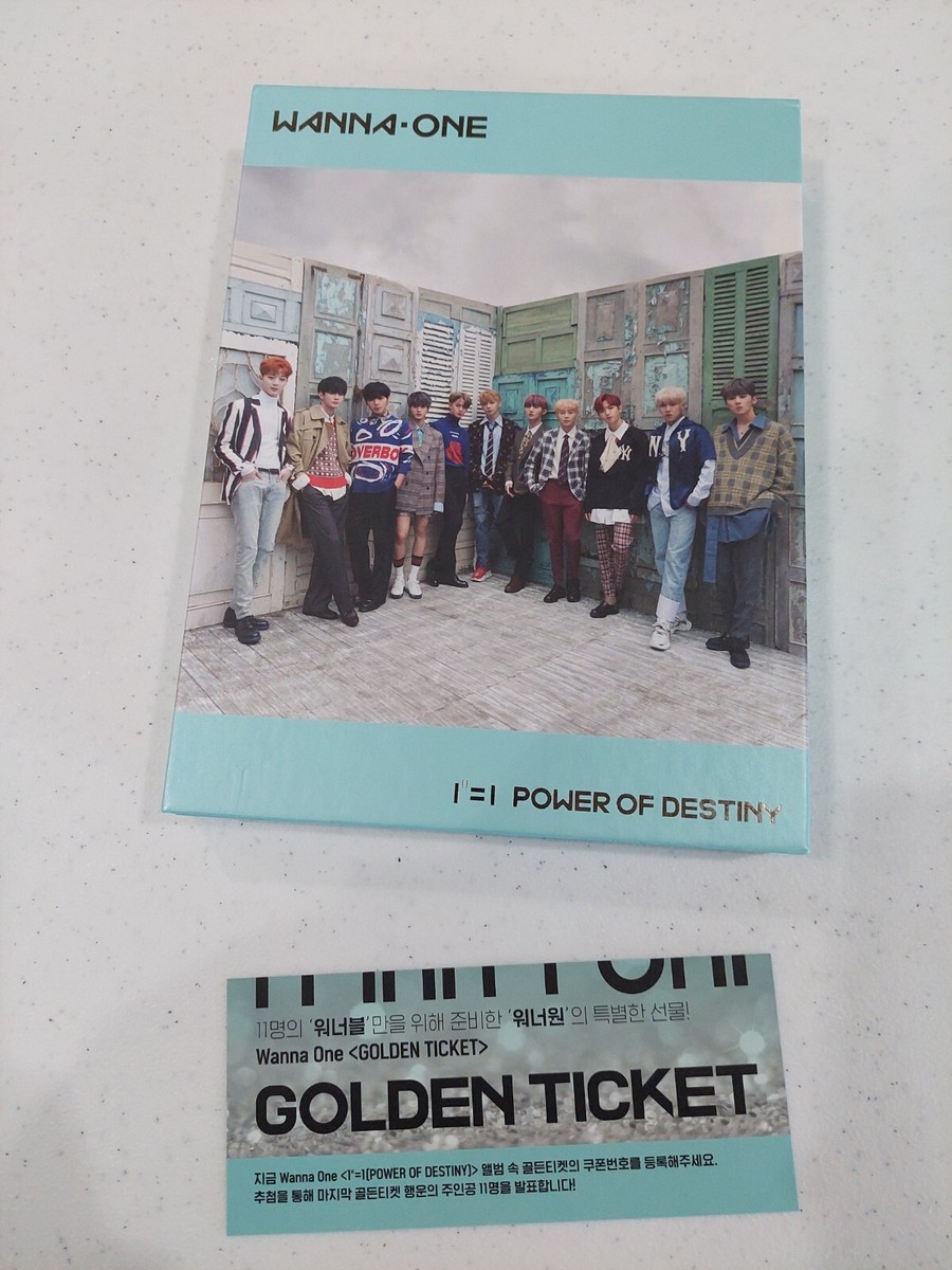 WANNA ONE 1¹¹=1 (Power of Destiny) Album CD Golden Ticket