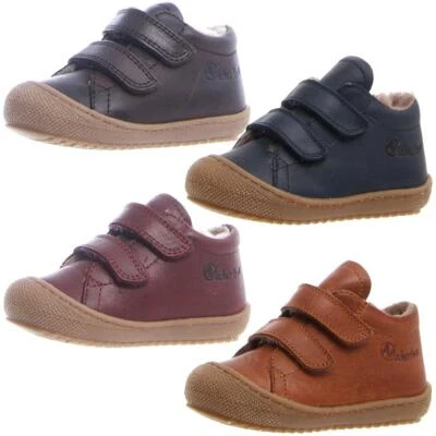 Naturino Racoon Lauflernschuh Wollfutter weiches Leder Klett 4 Farben Gr.18-26