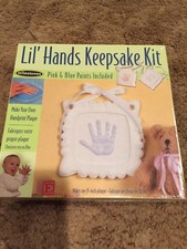 Lil' Hands Keepsake Kit- by Milestones-Includes Pink  Blue Paints