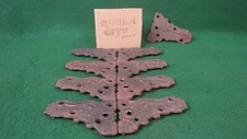 Lot of Vintage Metal Trunk/Carpenter/furniture Metal Corner Brackets Pat 1886