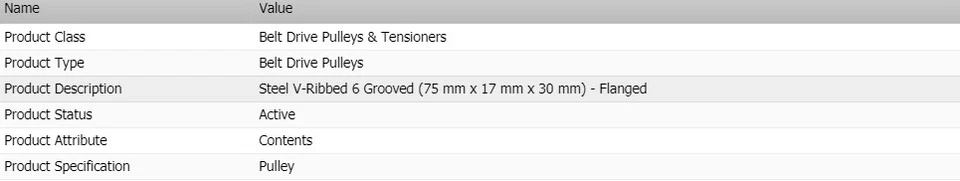 Puertas de polea de correa de transmisión para Mercury Marauder 2003-2004 V8-4,6 L Foto 2 de 2