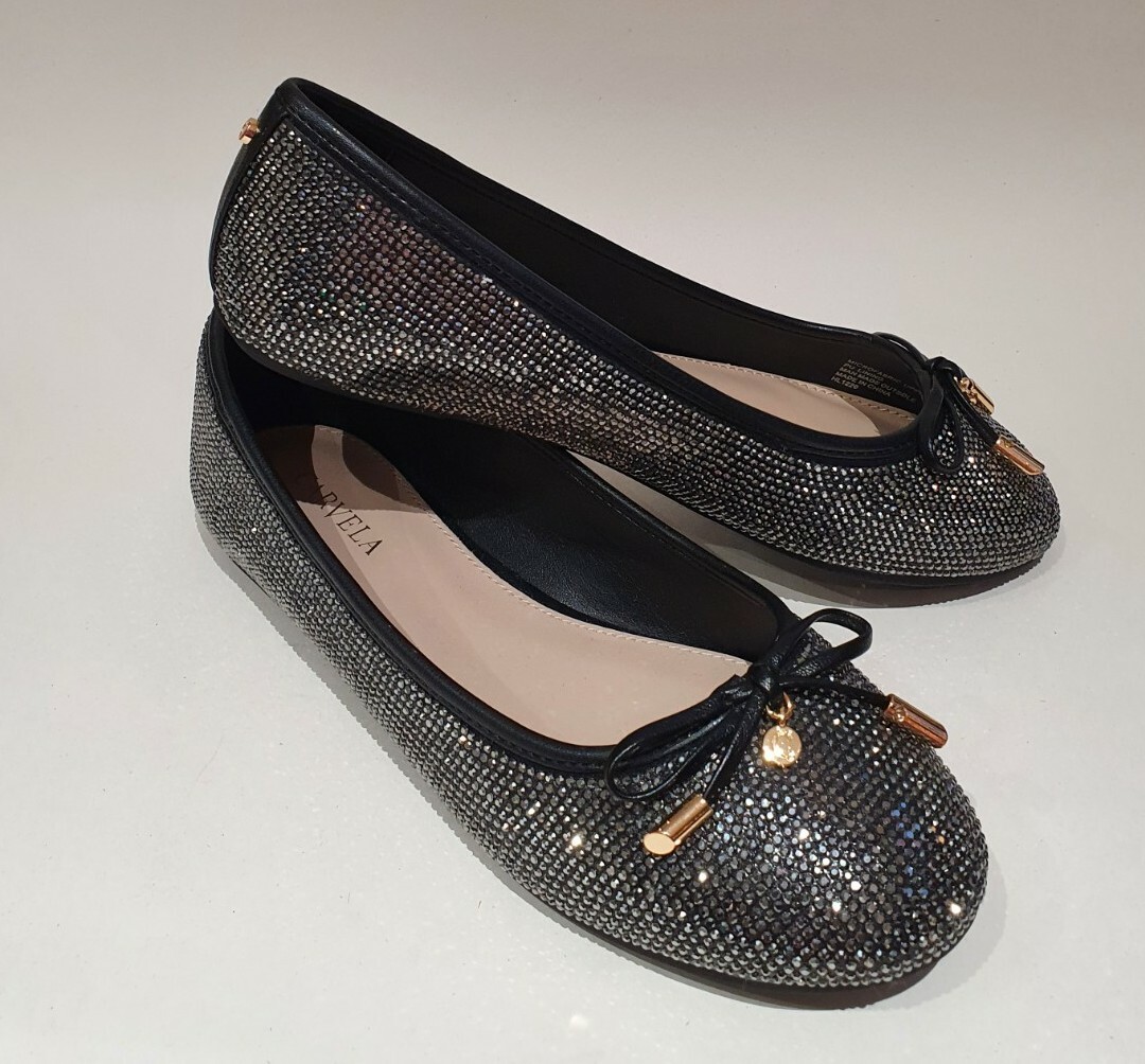 Carvela Embellished Flat Shoes Carvela Embellished Ballet Gunmetal