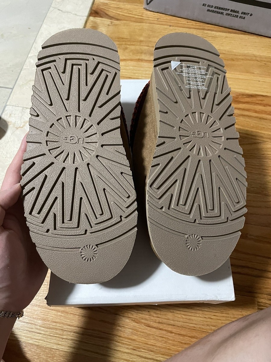 BRAND NEW UGG Tazz Chestnut Platform Clog Slippers Women's