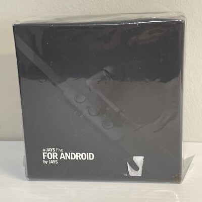 A-Jays Five Android Earphones Black FPL-RMF New & Sealed