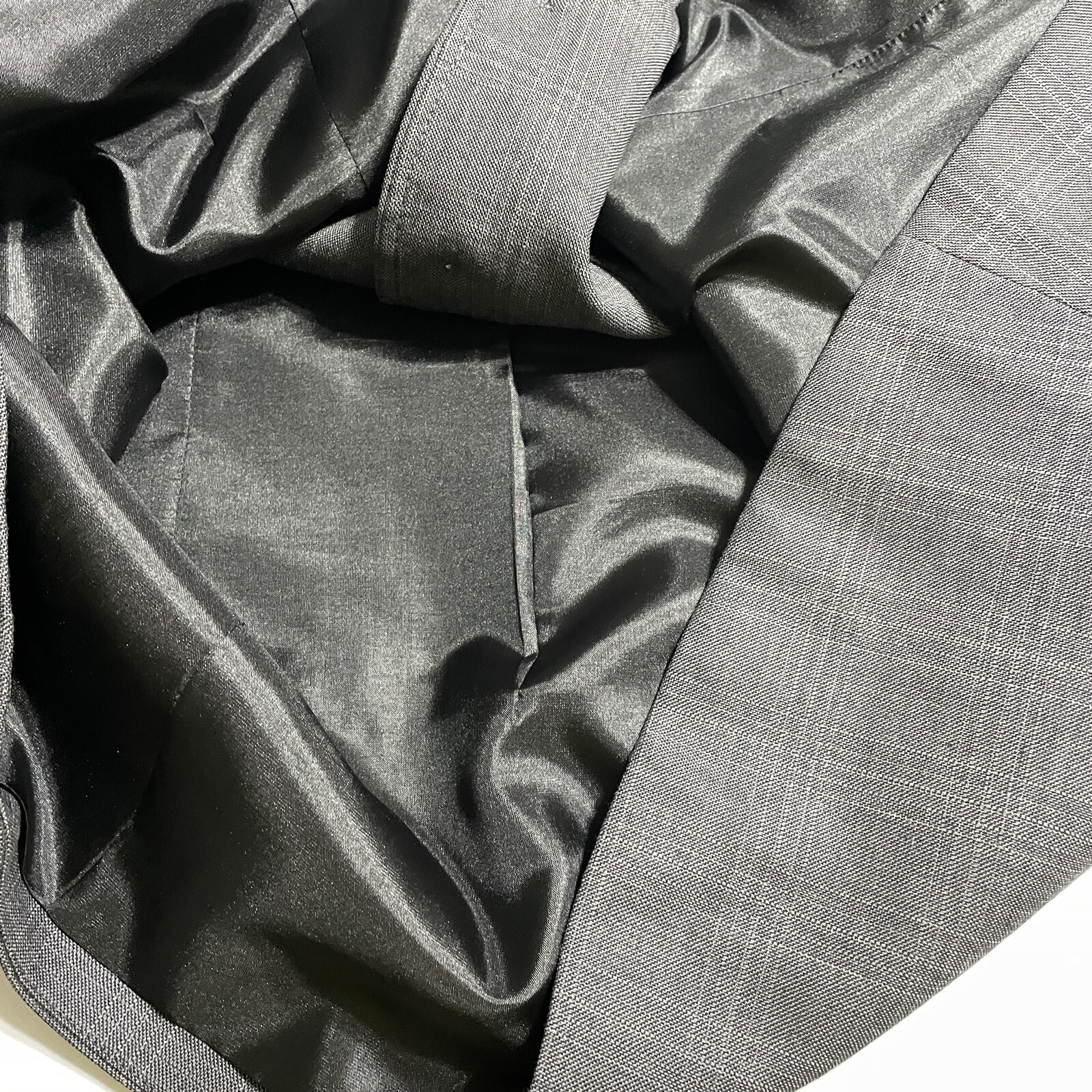 VTG Pendleton gray wool jacket collarless blazer … - image 8