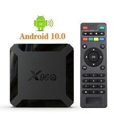 Quad Core 2 16GB Android 10.0 OS 4K WIFI Media Player X96Q TV Box H313 US Plug 