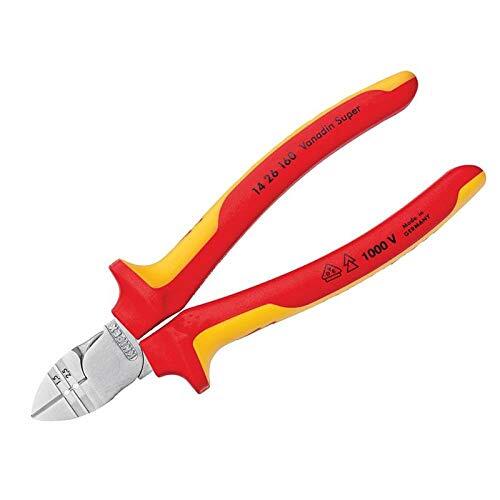 KNIPEX Tronchese laterale con spelacavi isolamento 1000V (160 mm) 14 26 160 SB (