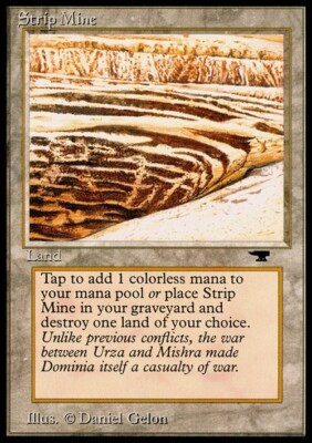 Strip Mine (Version 3) ~ Antiquitäten [ MÄSSIG BESPIELT ] [ Magic MTG ]