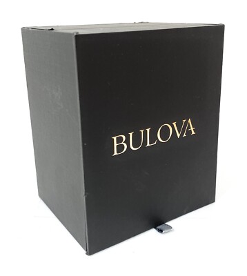Bulova Watch Box Black  Men's & Women's Display Storage Case 4x5x3 in