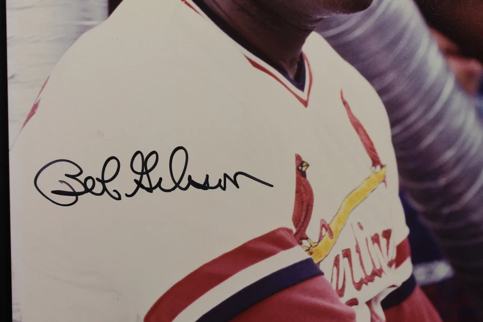 Bob Gibson (d.2020) St Louis Cardinals Signed Autographed Vintage 8x10 Photo JSA - Image 2 of 4