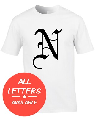 Gothic Buchstabe Herren T-Shirt lustig Witz Name Initialen Schrift Team coole Geschenkidee 