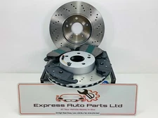 BMW 3 Series E90/91/92/93 2005-2013 Front Brake Disc DRILLED & Pads PERFORMANCE