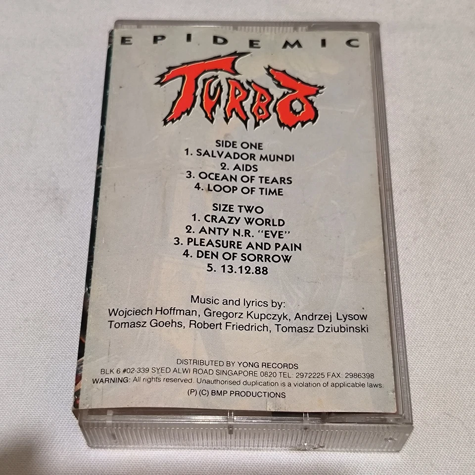 Turbo – Epidemic 1990  original singapore tapes thrash metal  rare - Image 4 of 4