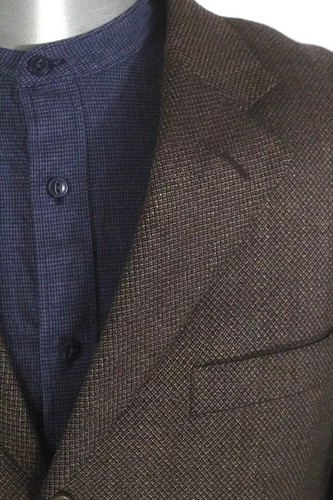 brown Mantoni soft hopsack wool blazer jacket sport suit coat super 140s 40 R - Picture 2 of 8
