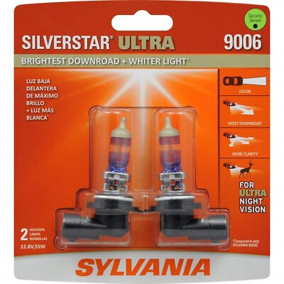 Sylvania Silverstar Ultra 9006 HB4 55W Zwei Birnen Scheinwerfer Lager Orig. Im