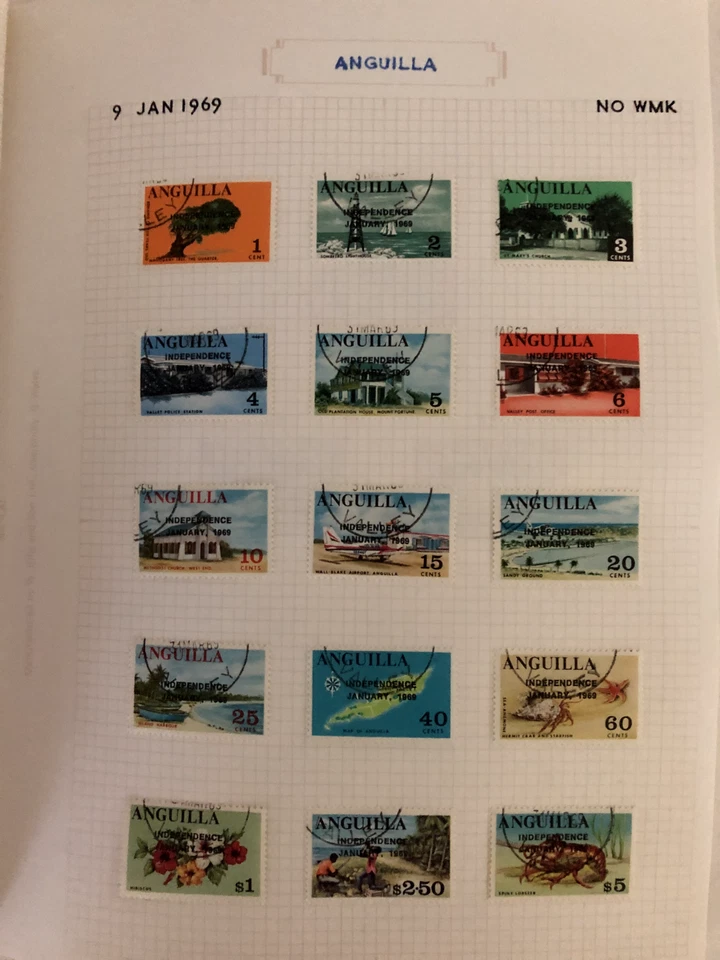 Anguilla 1967-1994 SG 17-944 Single Album Mounted Gem Used CTO CV L600++ - Image 2 of 4