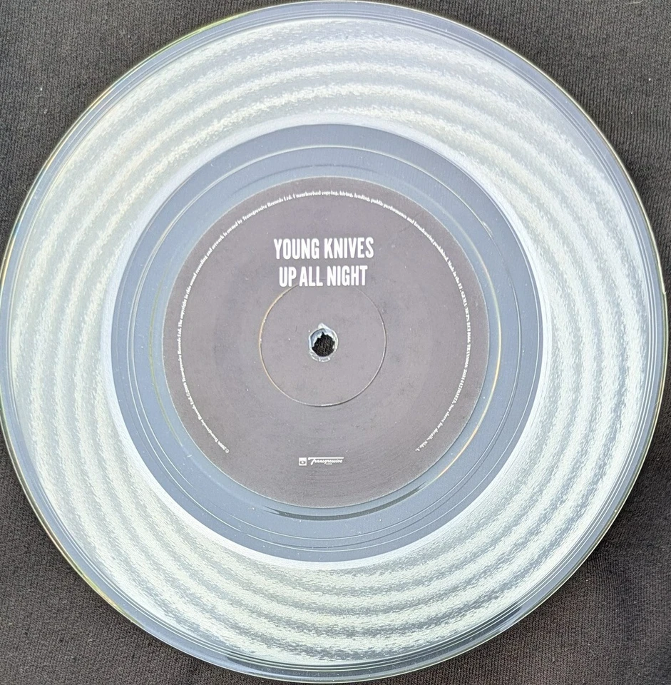 THE YOUNG KNIVES 3x UK 7" JOB LOT up all night, rumour mill FREE POSTAGE, photo 3 of 5