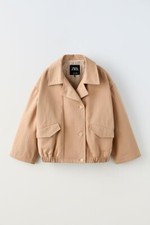 NWT ZARA POCKETED LINED JACKET 13-14 KIDS 65 1258