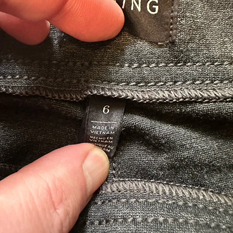 White House Black Market 女式 6 码灰色打底裤侧拉链 — 第 4/4 张图片