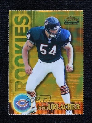 2000 Finest Rookies Gold Refractor Die-Cut /200 Brian Urlacher Rookie RC HOF 1f1