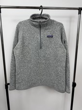 Patagonia Better Sweater Womens Size XL Gray Zip Pocket Outdoors Pullover Jacket