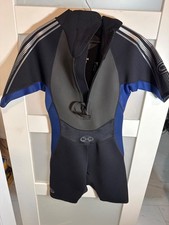 Gotcha Gear Mens 2.2MM Titanium Shorty Wetsuit S Neoprene Nylon Black/Blue 53-3