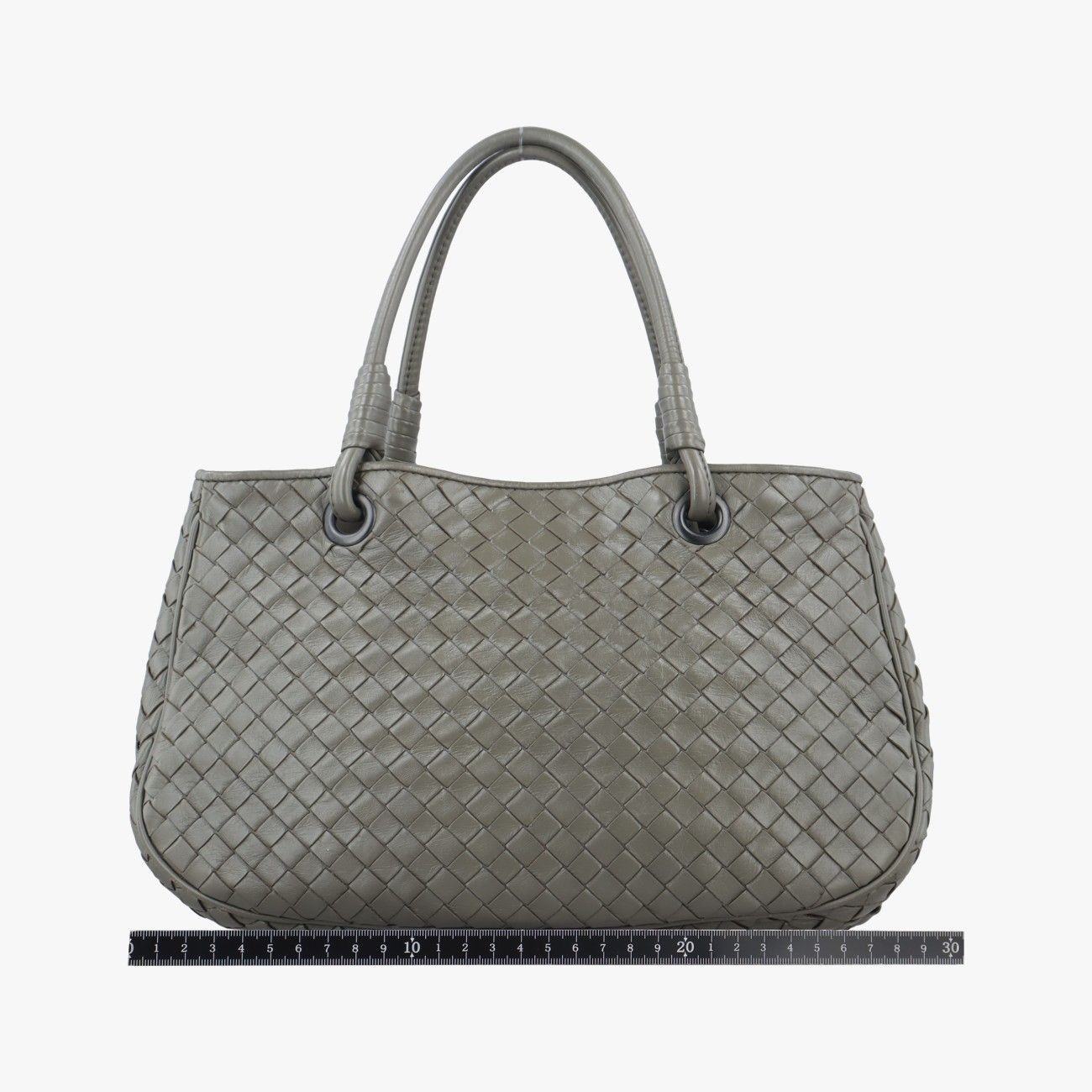 Bottega Veneta Intrecciato Gray Lambskin B02440798L Tote Bag Handbag thumbnail 12