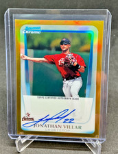 2011 Bowman Chrome JONATHAN VILLAR Gold Refractor AUTO 17/50
