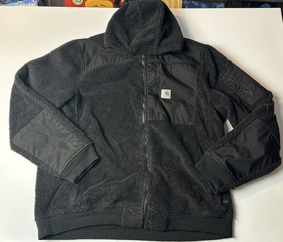 Carhartt Jacket Yukon Extremes Mens 2XL TALL Black Sherpa Full Zip