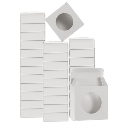 32Pcs Soap Packaging Boxes 3'' x 3'' x 1.2'' White